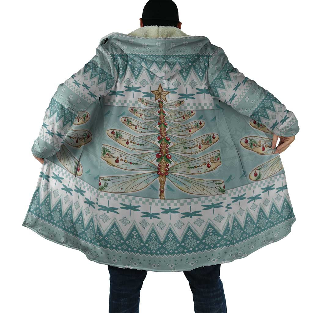 Dragonfly Christmas Cloak Frosty Minty Xmas Tree - Wonder Print Shop