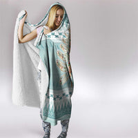 Dragonfly Christmas Hooded Blanket Frosty Minty Xmas Tree - Wonder Print Shop