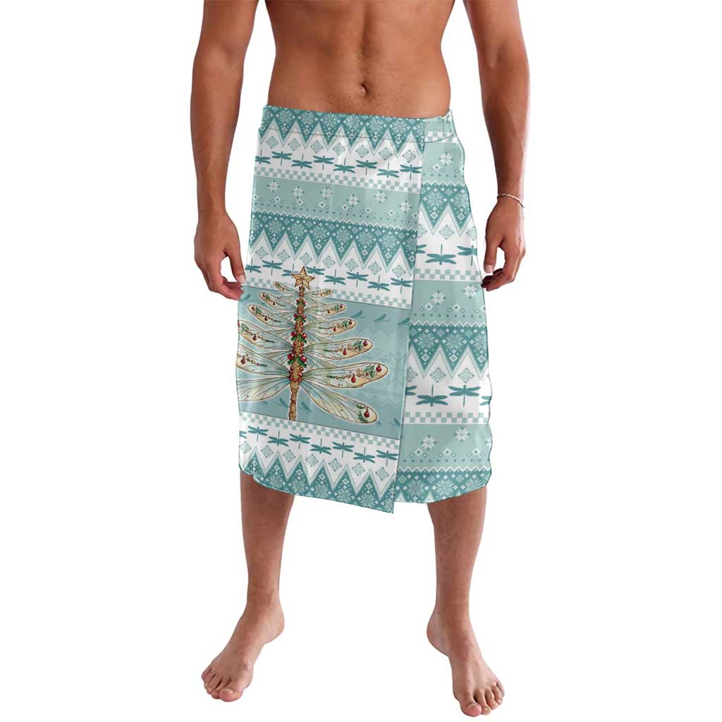 Dragonfly Christmas Lavalava Frosty Minty Xmas Tree - Wonder Print Shop