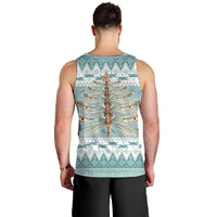 Dragonfly Christmas Men Tank Top Frosty Minty Xmas Tree - Wonder Print Shop