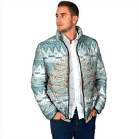 Dragonfly Christmas Padded Jacket Frosty Minty Xmas Tree - Wonder Print Shop