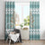 Dragonfly Christmas Window Curtain Frosty Minty Xmas Tree - Wonder Print Shop