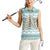 Dragonfly Christmas Women Sleeveless Polo Shirt Frosty Minty Xmas Tree - Wonder Print Shop