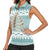 Dragonfly Christmas Women Sleeveless Polo Shirt Frosty Minty Xmas Tree - Wonder Print Shop