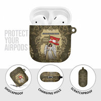 Austria-Hungary AirPods Case Angel Holding A Flag Vintage Style - Wonder Print Shop