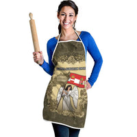 Austria-Hungary Apron Angel Holding A Flag Vintage Style - Wonder Print Shop