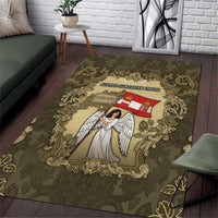Austria-Hungary Area Rug Angel Holding A Flag Vintage Style - Wonder Print Shop