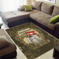 Austria-Hungary Area Rug Angel Holding A Flag Vintage Style - Wonder Print Shop