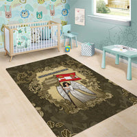 Austria-Hungary Area Rug Angel Holding A Flag Vintage Style - Wonder Print Shop