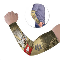 Personalized Austria-Hungary Arm Sleeves Angel Holding A Flag Vintage Style - Wonder Print Shop