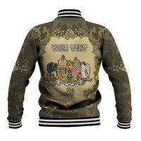 Personalized Austria-Hungary Baseball Jacket Angel Holding A Flag Vintage Style - Wonder Print Shop
