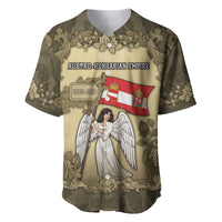 Personalized Austria-Hungary Baseball Jersey Angel Holding A Flag Vintage Style - Wonder Print Shop