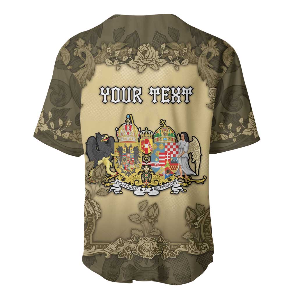 Personalized Austria-Hungary Baseball Jersey Angel Holding A Flag Vintage Style - Wonder Print Shop