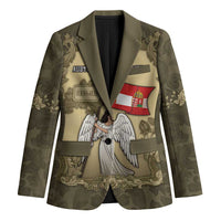 Personalized Austria-Hungary Blazer Angel Holding A Flag Vintage Style - Wonder Print Shop