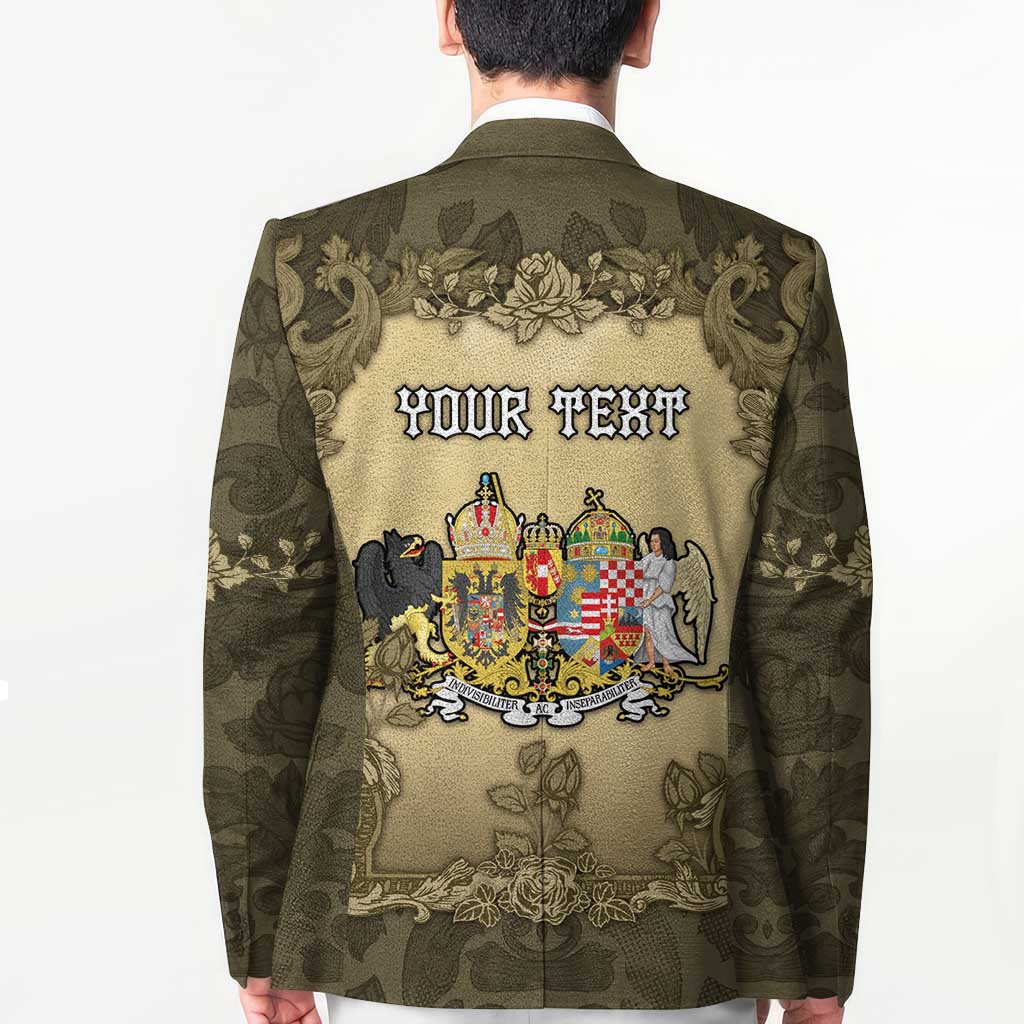 Personalized Austria-Hungary Blazer Angel Holding A Flag Vintage Style - Wonder Print Shop