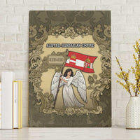 Austria-Hungary Canvas Wall Art Angel Holding A Flag Vintage Style - Wonder Print Shop
