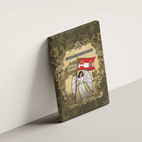 Austria-Hungary Canvas Wall Art Angel Holding A Flag Vintage Style - Wonder Print Shop