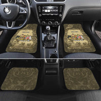 Personalized Austria-Hungary Car Mats Angel Holding A Flag Vintage Style - Wonder Print Shop