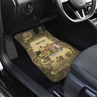 Personalized Austria-Hungary Car Mats Angel Holding A Flag Vintage Style - Wonder Print Shop
