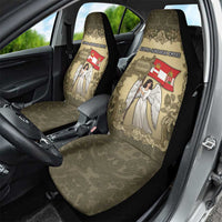 Austria-Hungary Car Seat Cover Angel Holding A Flag Vintage Style - Wonder Print Shop