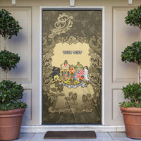 Personalized Austria-Hungary Door Cover Angel Holding A Flag Vintage Style - Wonder Print Shop