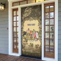 Personalized Austria-Hungary Door Cover Angel Holding A Flag Vintage Style - Wonder Print Shop