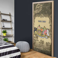 Personalized Austria-Hungary Door Cover Angel Holding A Flag Vintage Style - Wonder Print Shop