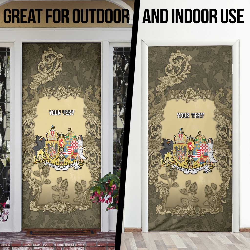 Personalized Austria-Hungary Door Cover Angel Holding A Flag Vintage Style - Wonder Print Shop