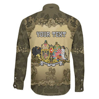 Personalized Austria-Hungary Family Matching Long Sleeve Bodycon Dress and Hawaiian Shirt Angel Holding A Flag Vintage Style - Wonder Print Shop