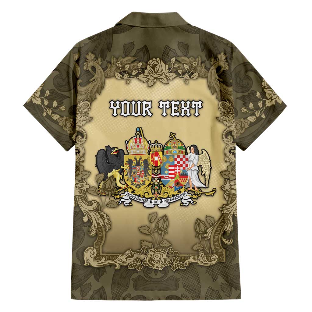 Personalized Austria-Hungary Family Matching Mermaid Dress and Hawaiian Shirt Angel Holding A Flag Vintage Style - Wonder Print Shop