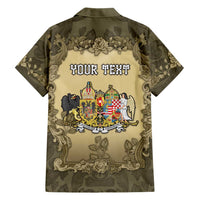 Personalized Austria-Hungary Family Matching Off The Shoulder Long Sleeve Dress and Hawaiian Shirt Angel Holding A Flag Vintage Style - Wonder Print Shop