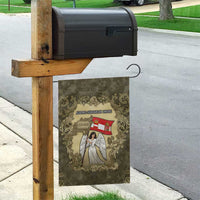 Austria-Hungary Garden Flag Angel Holding A Flag Vintage Style - Wonder Print Shop