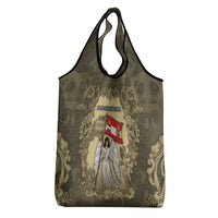 Austria-Hungary Grocery Bag Angel Holding A Flag Vintage Style - Wonder Print Shop