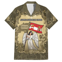 Personalized Austria-Hungary Hawaiian Shirt Angel Holding A Flag Vintage Style - Wonder Print Shop