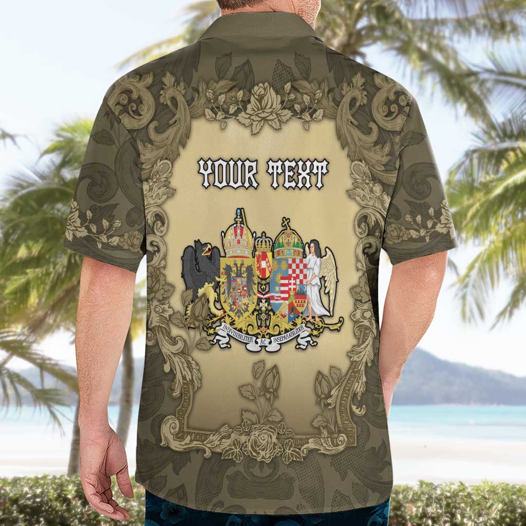 Personalized Austria-Hungary Hawaiian Shirt Angel Holding A Flag Vintage Style - Wonder Print Shop