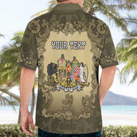 Personalized Austria-Hungary Hawaiian Shirt Angel Holding A Flag Vintage Style - Wonder Print Shop