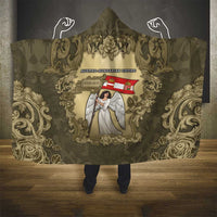 Austria-Hungary Hooded Blanket Angel Holding A Flag Vintage Style - Wonder Print Shop