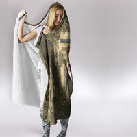 Austria-Hungary Hooded Blanket Angel Holding A Flag Vintage Style - Wonder Print Shop