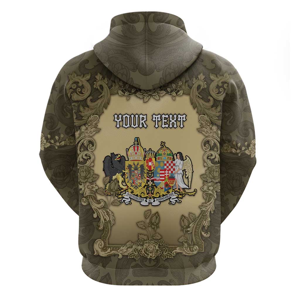 Personalized Austria-Hungary Hoodie Angel Holding A Flag Vintage Style - Wonder Print Shop