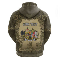 Personalized Austria-Hungary Hoodie Angel Holding A Flag Vintage Style - Wonder Print Shop