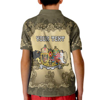 Personalized Austria-Hungary Kid Polo Shirt Angel Holding A Flag Vintage Style - Wonder Print Shop