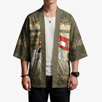 Personalized Austria-Hungary Kimono Angel Holding A Flag Vintage Style - Wonder Print Shop