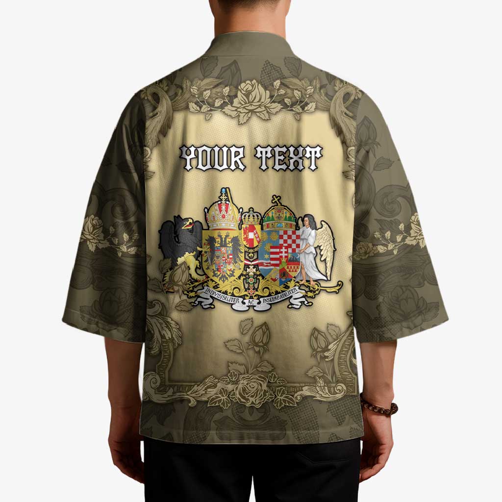 Personalized Austria-Hungary Kimono Angel Holding A Flag Vintage Style - Wonder Print Shop