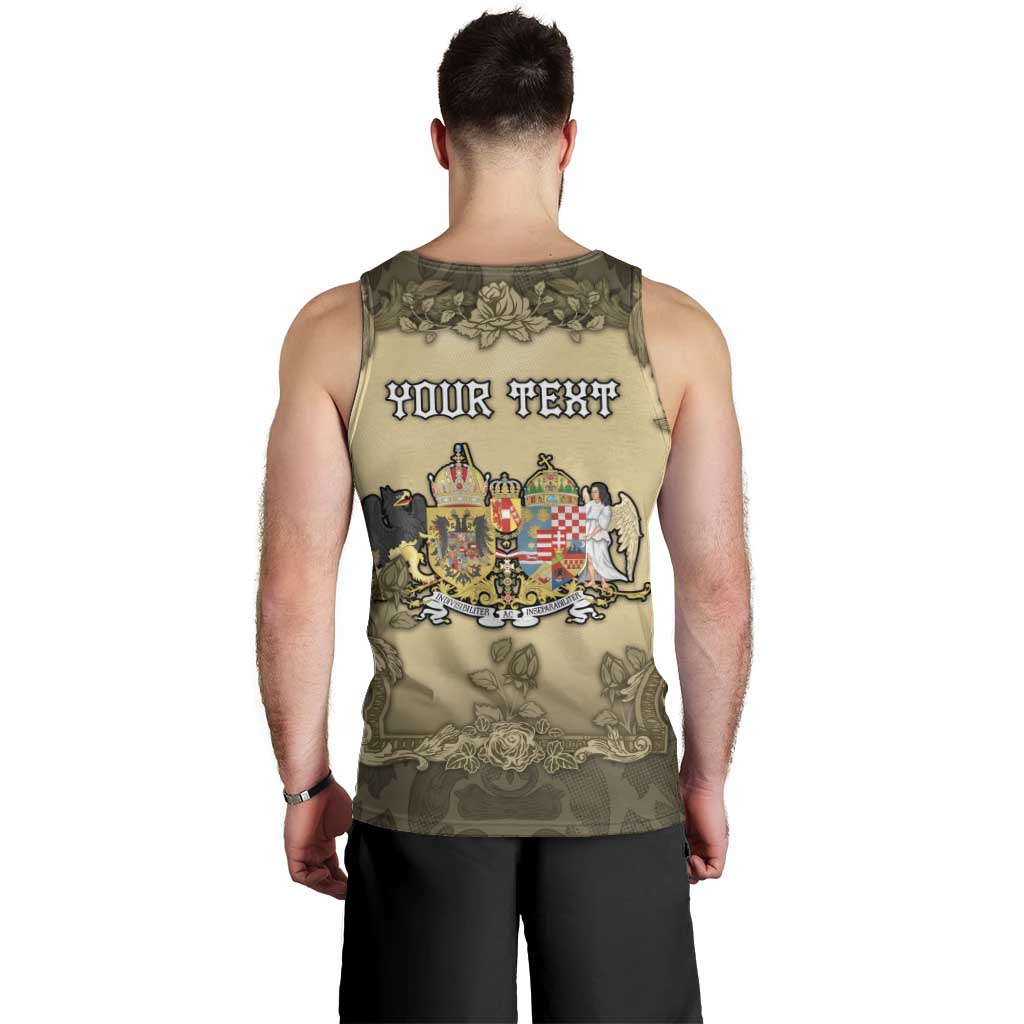 Personalized Austria-Hungary Men Tank Top Angel Holding A Flag Vintage Style - Wonder Print Shop