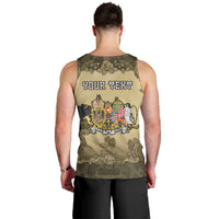 Personalized Austria-Hungary Men Tank Top Angel Holding A Flag Vintage Style - Wonder Print Shop