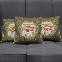 Austria-Hungary Pillow Cover Angel Holding A Flag Vintage Style - Wonder Print Shop