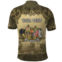 Personalized Austria-Hungary Polo Shirt Angel Holding A Flag Vintage Style - Wonder Print Shop