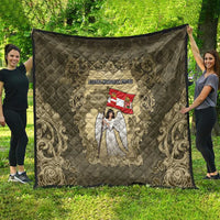 Austria-Hungary Quilt Angel Holding A Flag Vintage Style - Wonder Print Shop