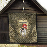 Austria-Hungary Quilt Angel Holding A Flag Vintage Style - Wonder Print Shop