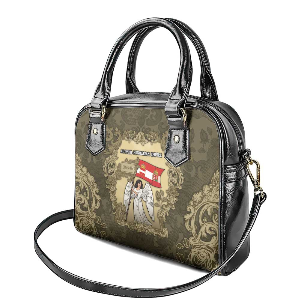 Austria-Hungary Shoulder Handbag Angel Holding A Flag Vintage Style - Wonder Print Shop